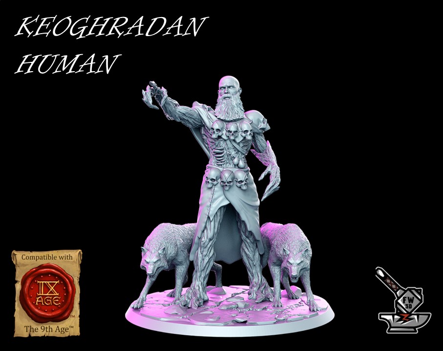 KEOGHRADAN HUMAN and his wolves