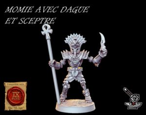MOMIE AVEC DAGUE ET SCEPTRE