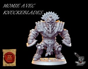 MOMIE PHARAON AVEC KNUCKEBLADES
