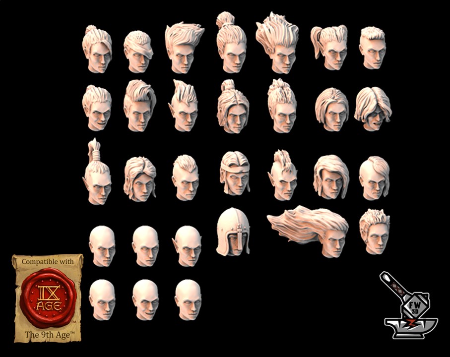 24 heads of warriors