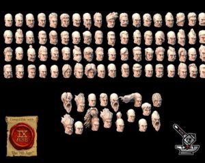 89 têtes de guerriers