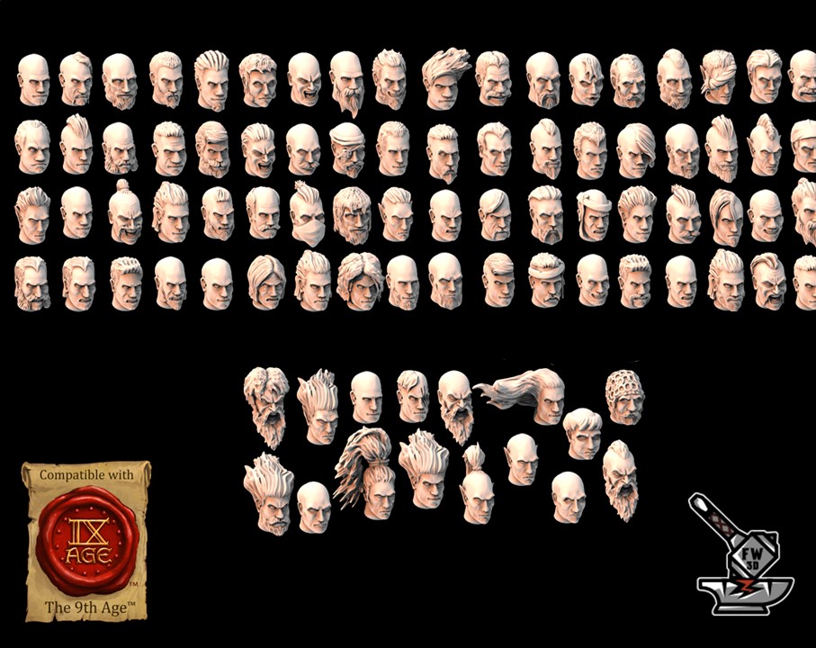 89 têtes de guerriers