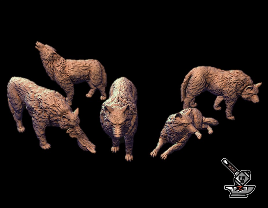 5 wolves