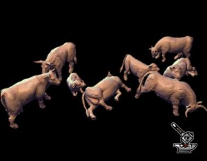 8 vaches
