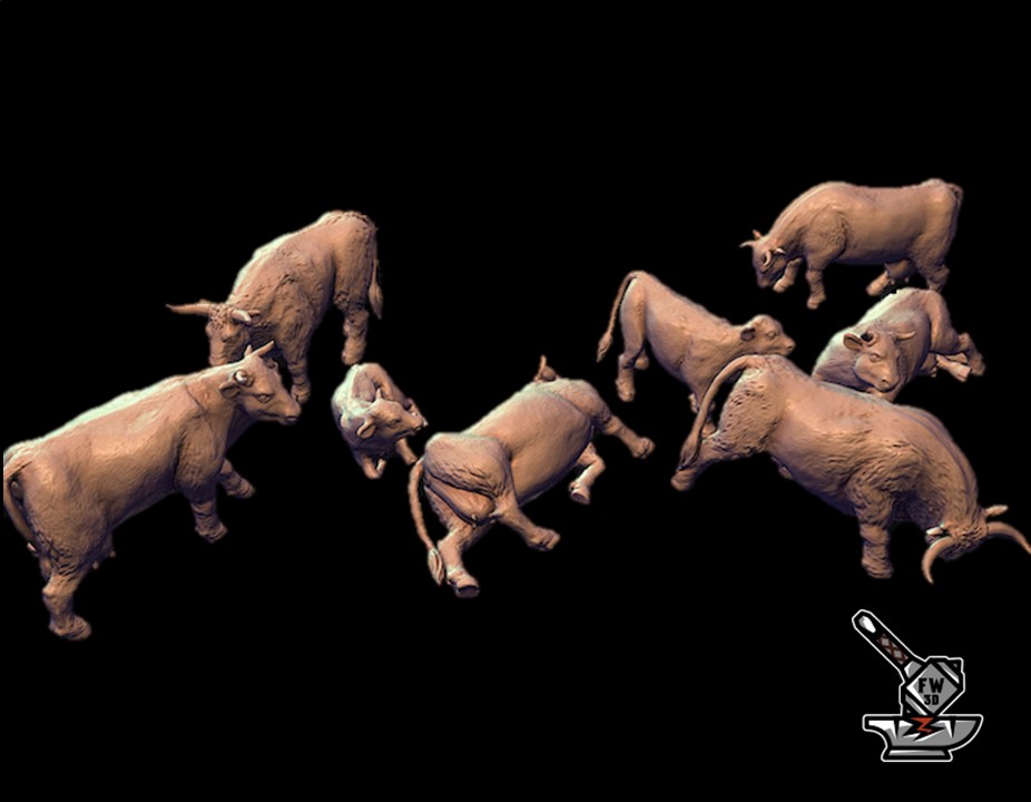 8 vaches