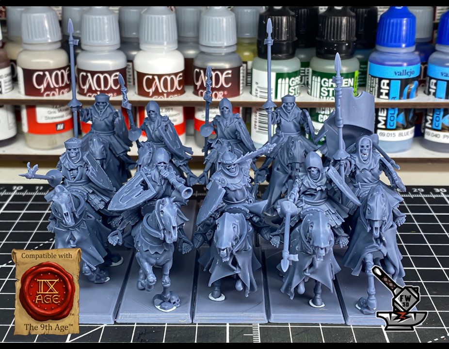 10 skeleton knights mounted with EMC - Image 4