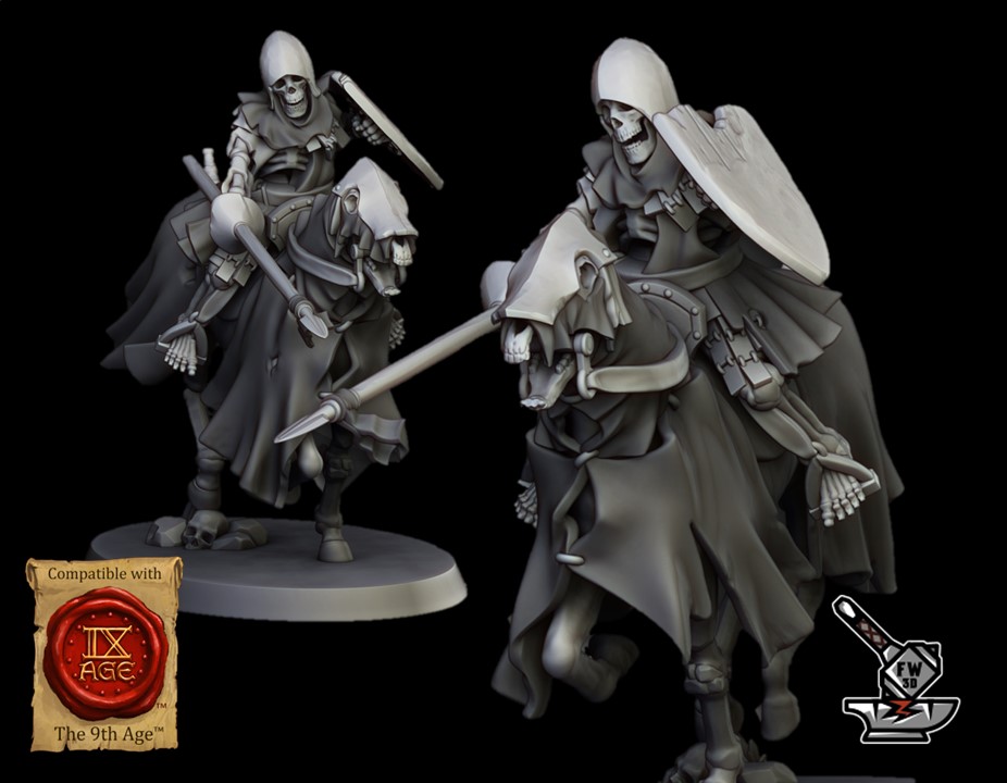 10 skeleton knights mounted with EMC - Image 3