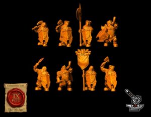 8 guerriers Nains