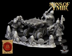 Canon Orgue des Nains d'Ymir avec ses servants