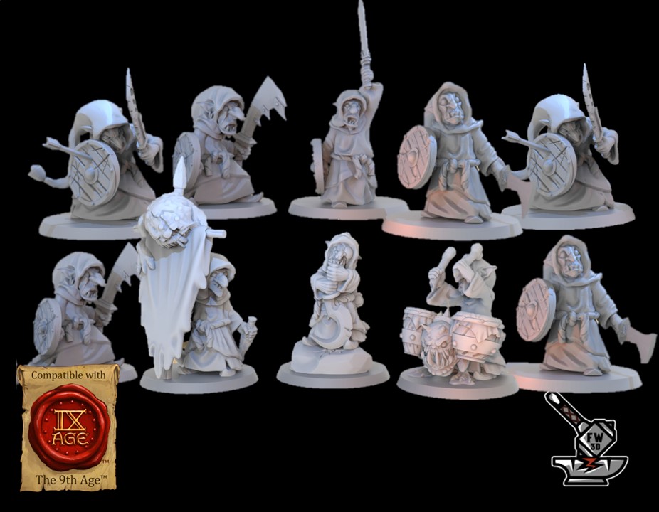 10 Gobelins avec armes CM
