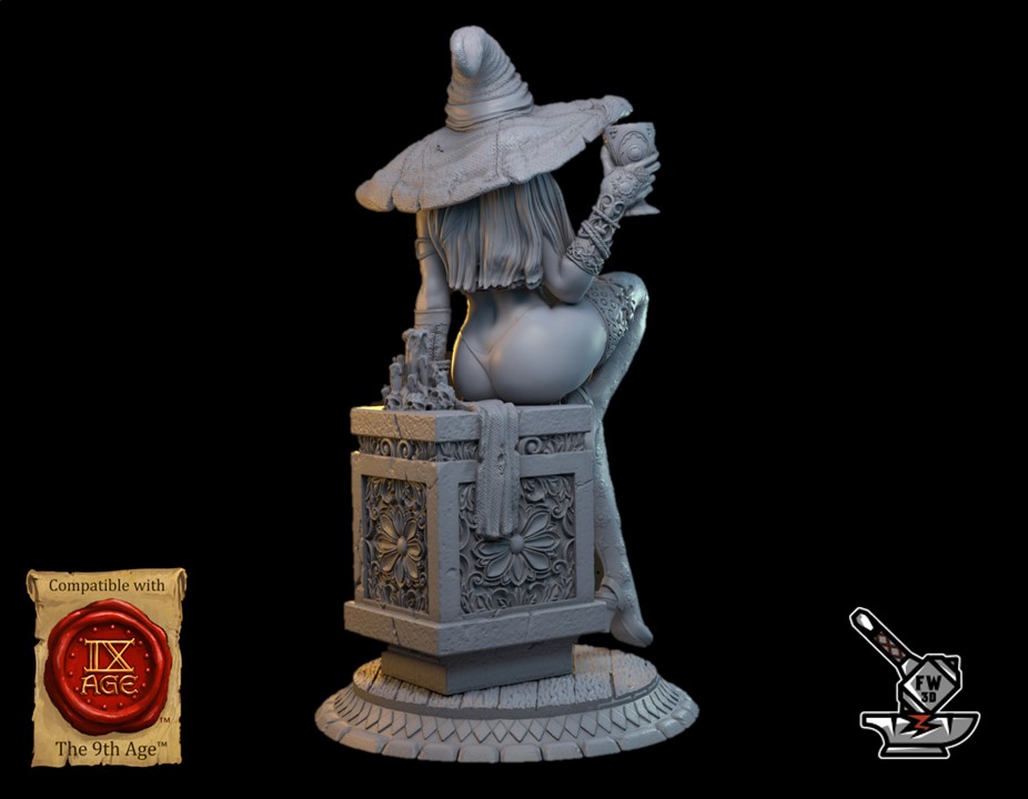 Merlin l'enchanteresse seins nus et sans chapeau – Image 3