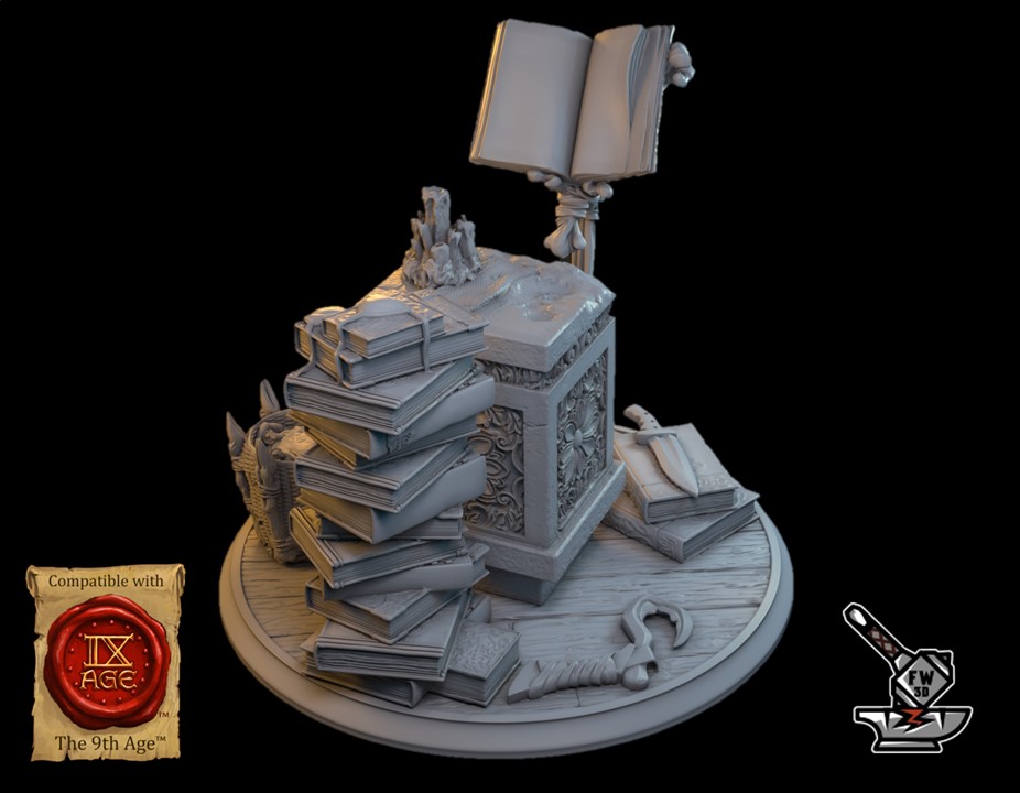 Merlin l'enchanteresse seins nus avec socle scénique - Image 3