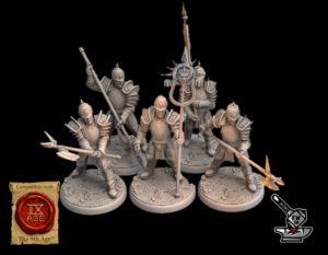 5 hallebardiers noirs de Khra