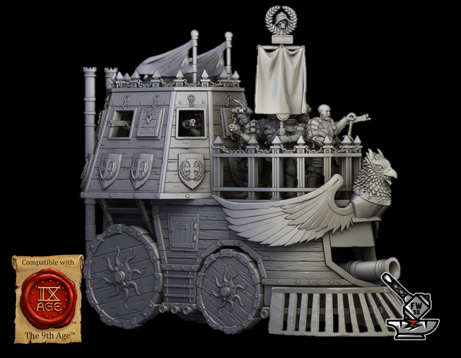 Steam Tank avec Voley Gun et 9 figurines (The Iron Opinicus) – Image 3