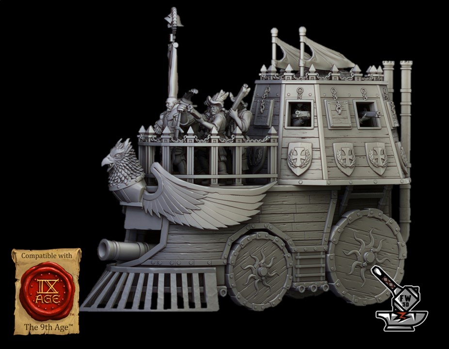 Steam Tank avec Voley Gun et 9 figurines (The Iron Opinicus) – Image 2