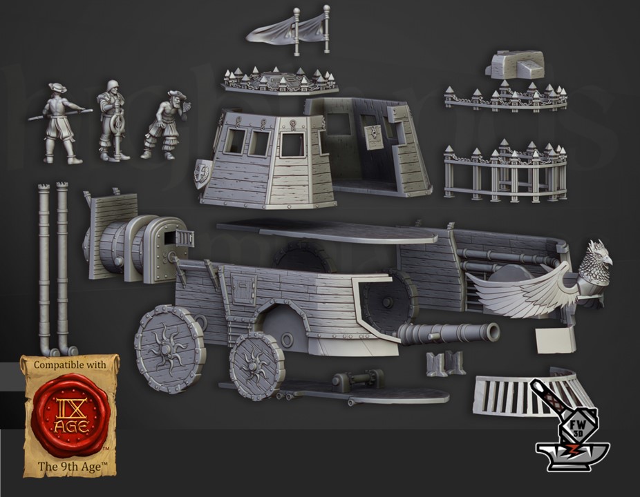 Steam Tank avec canon et lance-missiles (The Iron Opinicus) – Image 2