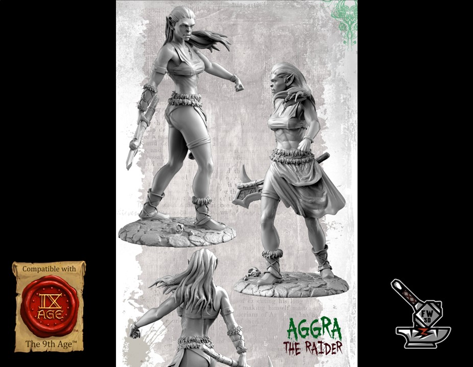 AGGRA The Raider with stand