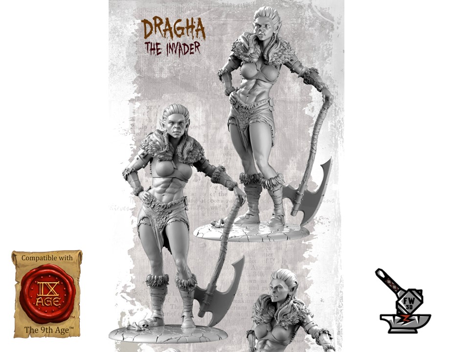 DRAGHA The Invader with stand