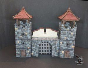Porte fortifiée avec tours