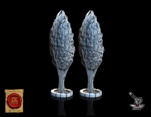 2 arbres avec bordures MT
