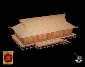Minka, maison japonaise A allongée sur pilotis