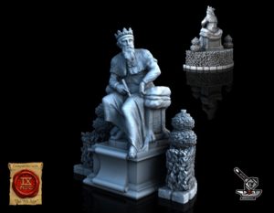 Statue roi des hommes