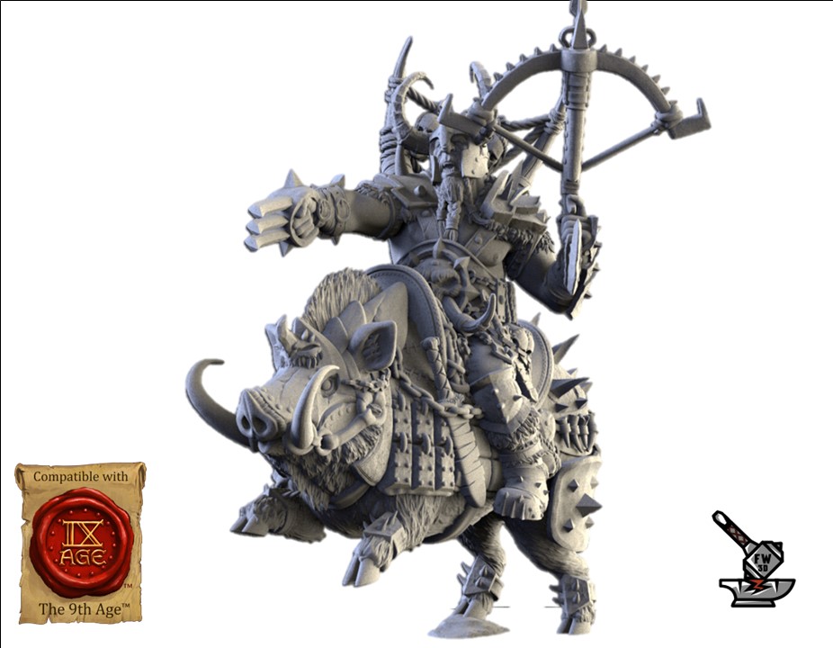 Mounted Ogre Khan (avec toutes les options d'armes) - Image 2