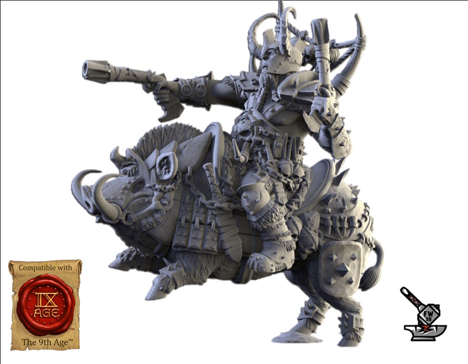 Mounted Ogre Khan (avec toutes les options d'armes) - Image 4