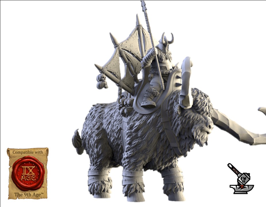 Khan Ogre sur Aurochs de pierre – Image 2