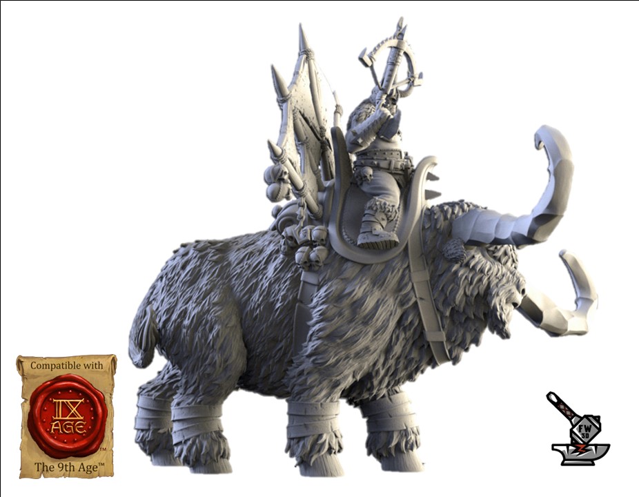 Khan Ogre sur Aurochs de pierre – Image 3
