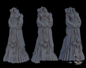 Statue 3: Acolyte, endommagée