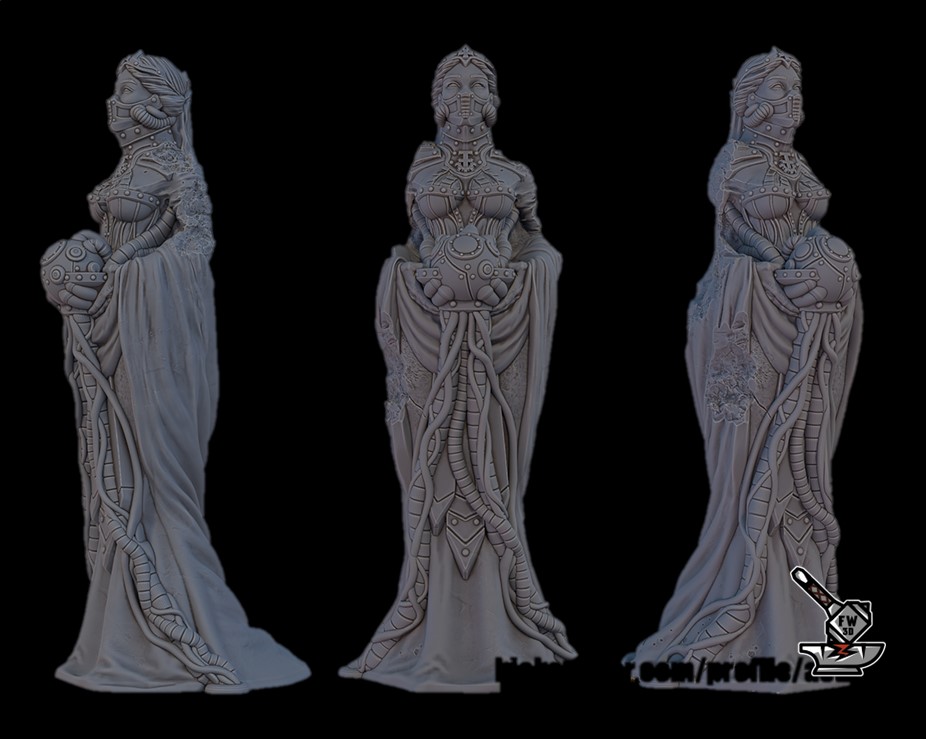 Statue 4: The divine technologie, endommagée