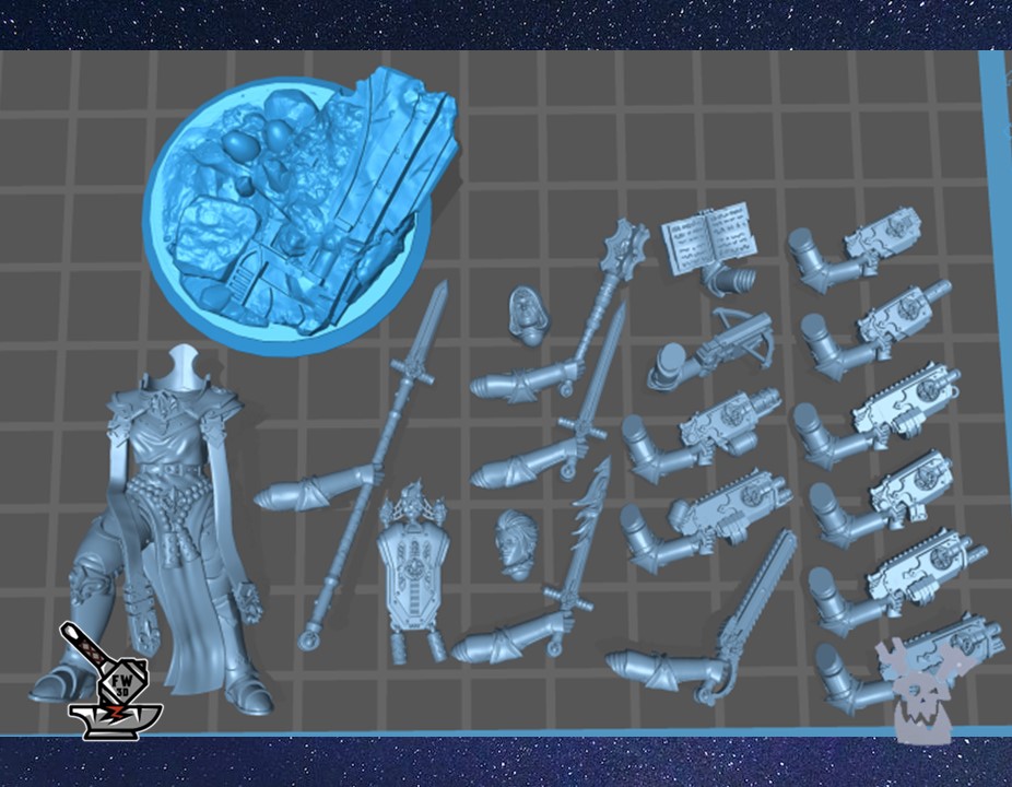 SILVER MOON DAUGHTERS: Superior Sister Kit with decorated base - Image 2