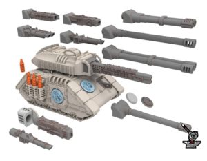 THE RUNDSÄARD: OLDPHANT, Heavy tank avec tourelle et tourelles latérales V1