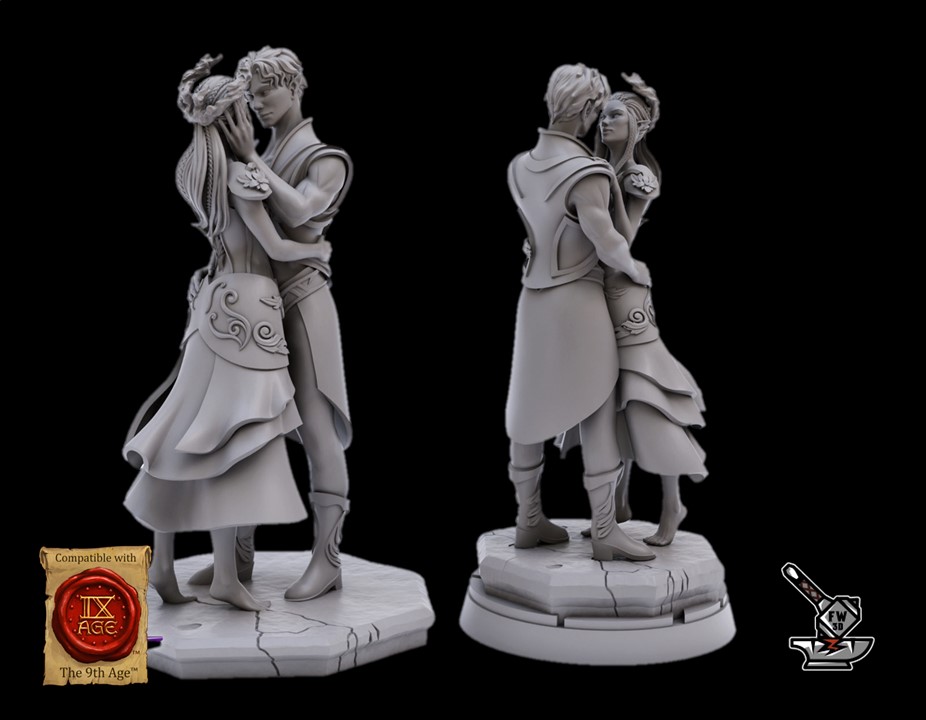 Couple Baron and Baroness Elf