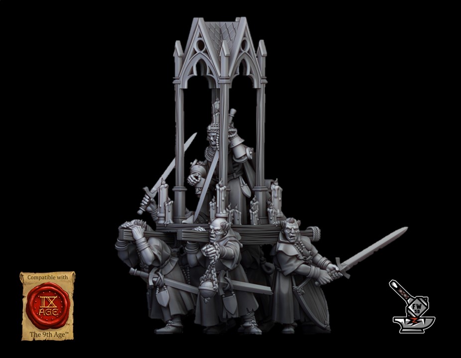 6 Grail pilgrims with Grail relic and its servants - Image 2