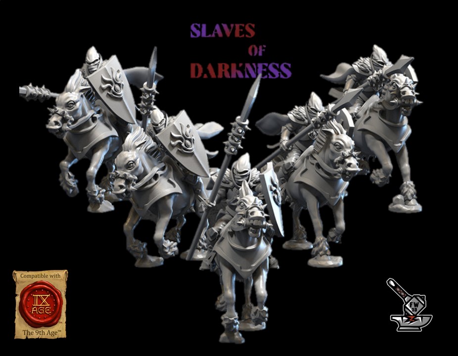 5 Edgar riders Elfes Noirs avec EMC