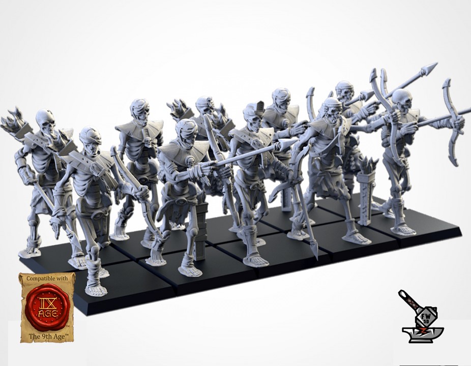10 Sand Skeleton Archers