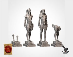 Units filers, décors statues des nécropoles