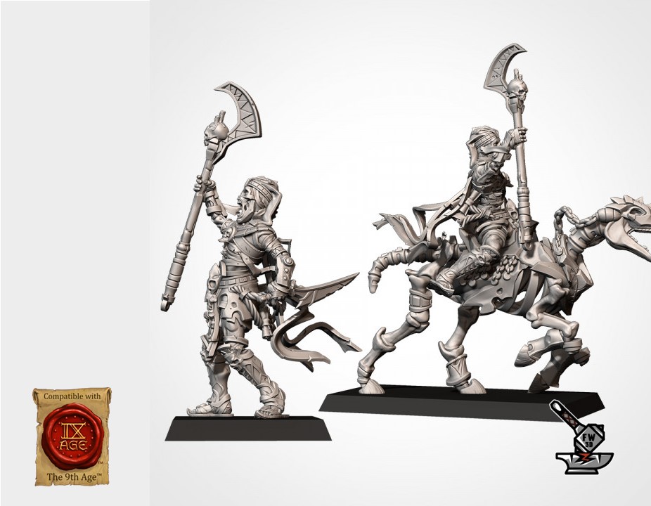 Footed and Mounted Sand Priests - Image 2