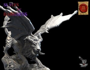 Manticore avec décor de socle