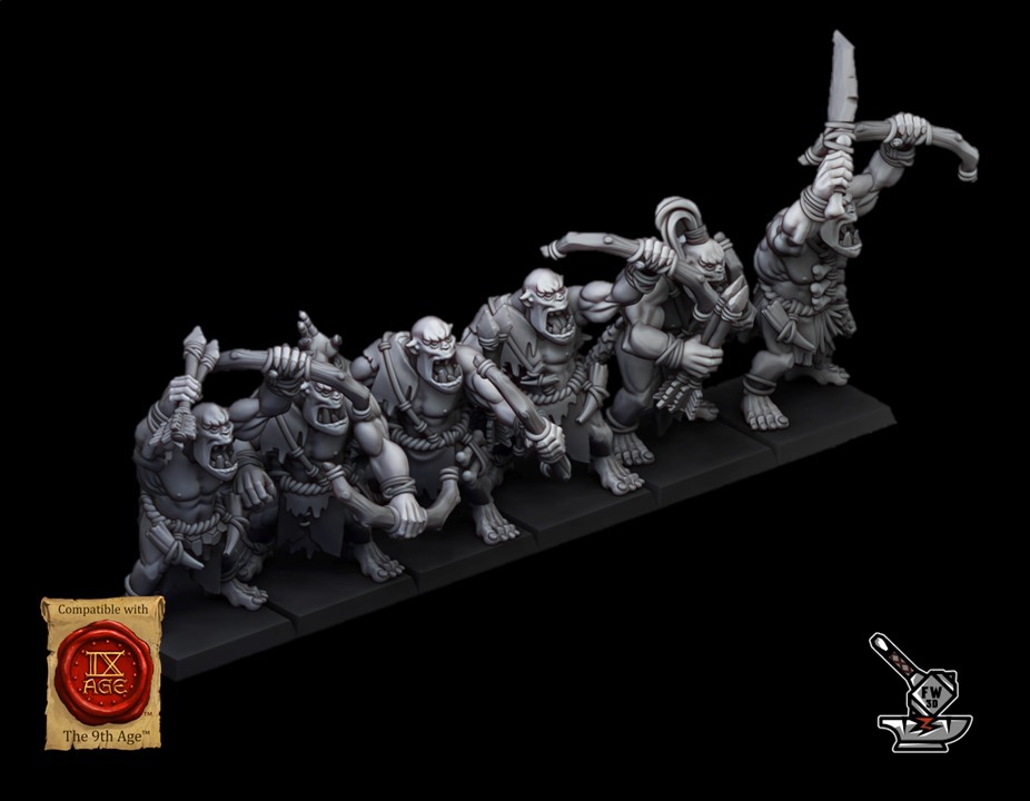 10 Archers Orcs des cavernes