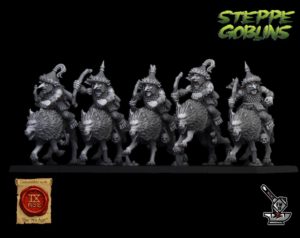 5 archers Gobelins des steppes chevaucheurs de loups