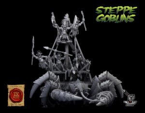 Gobelins des côtes sur crabe géant