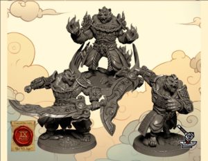 3 Berserks des Tigerfolk