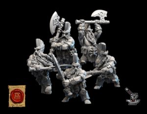 5 tueurs de dragons Nain de l'Empire Nain