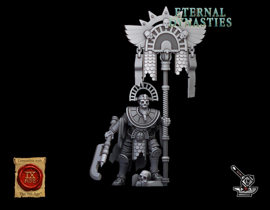 Pharaoh of necropolises with large banner