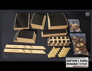 Plateaux de mouvement MDF, toutes les tailles (RK Maquettiste)