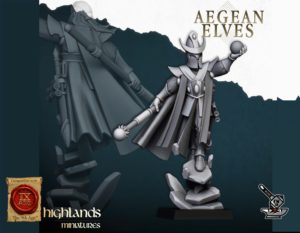 Mage Aegan Elfe avec casque