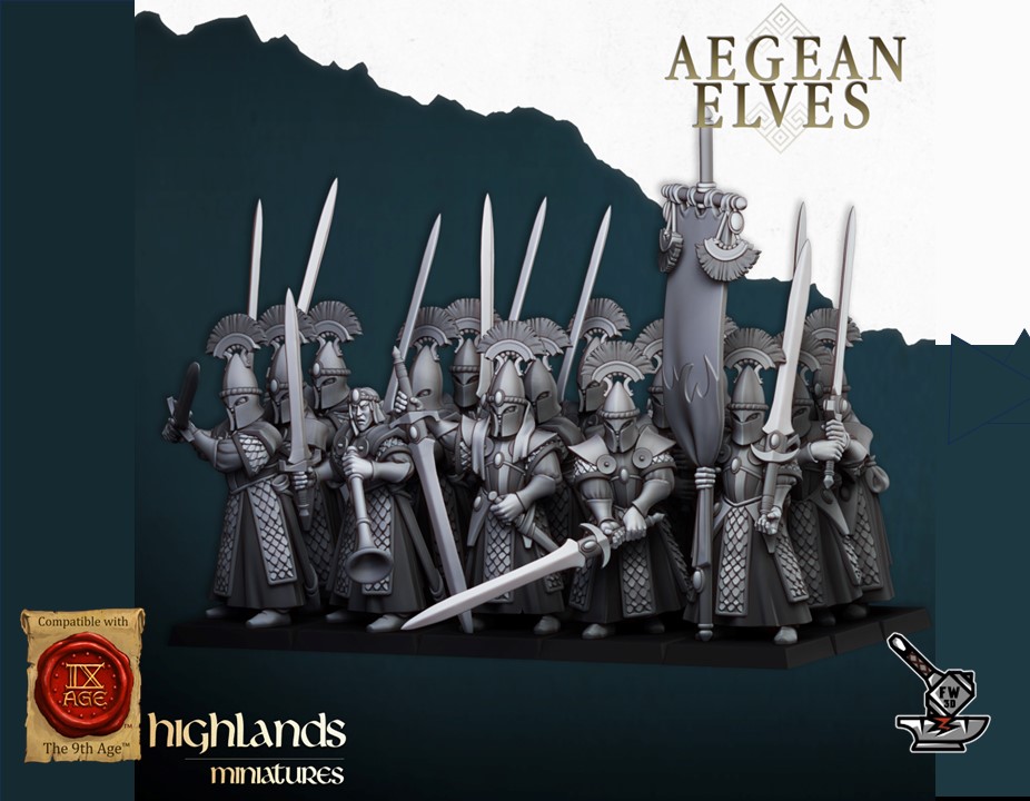 10 MESSARA AEGAN ELFES swordsmen